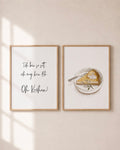 Poster-Set Küche | Kuchen & Küchensprüche | 4er Set | Digitaler Download