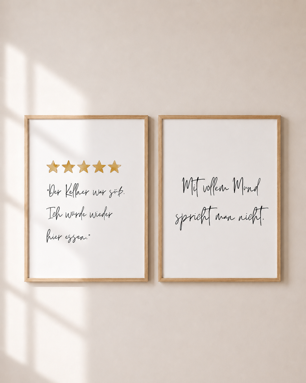 Poster-Set Küche | Kuchen & Küchensprüche | 4er Set | Digitaler Download