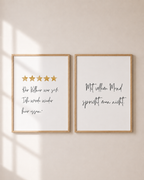 Poster-Set Küche | Kuchen & Küchensprüche | 4er Set | Digitaler Download