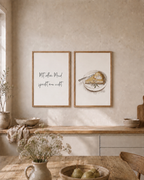 Poster-Set Küche | Kuchen & Küchensprüche | 4er Set | Digitaler Download