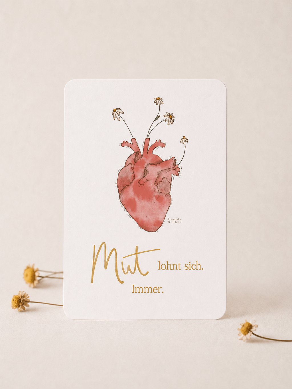 Postkarte | Mut lohnt sich. Immer. | Mutmacher