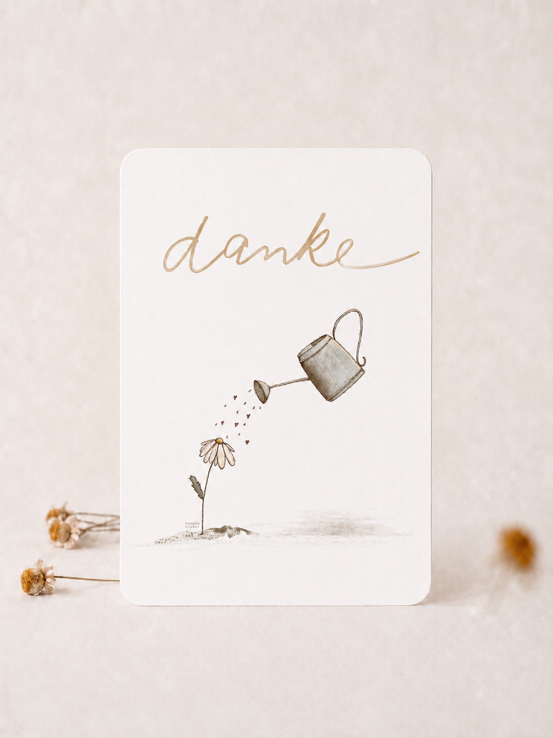 Postkarte | Danke | Dankeskarte