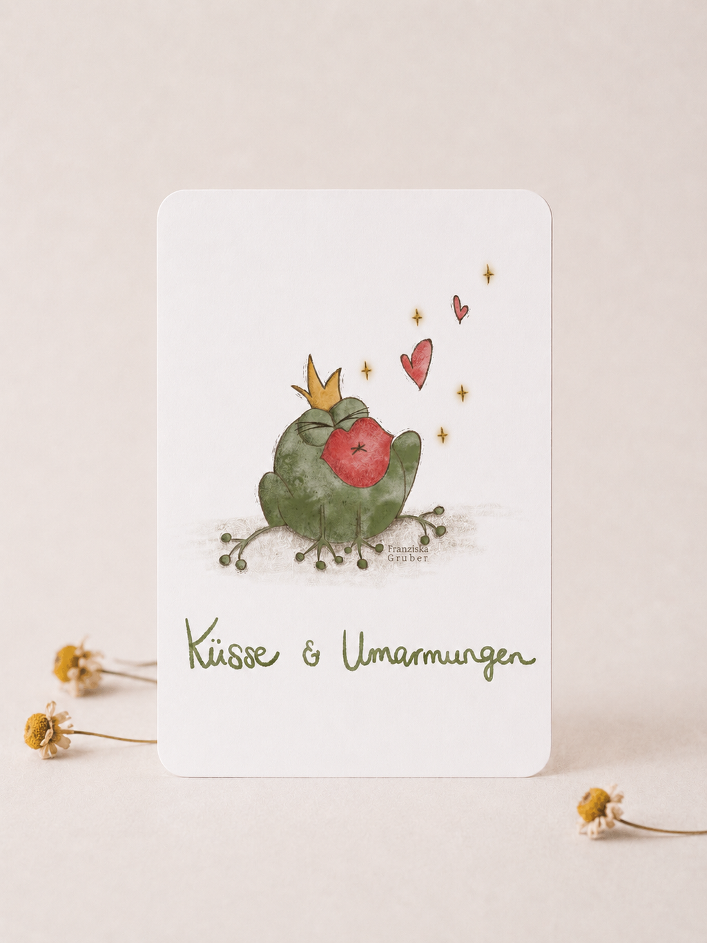 Postkarte | Küsse & Umarmungen | Liebeskarte