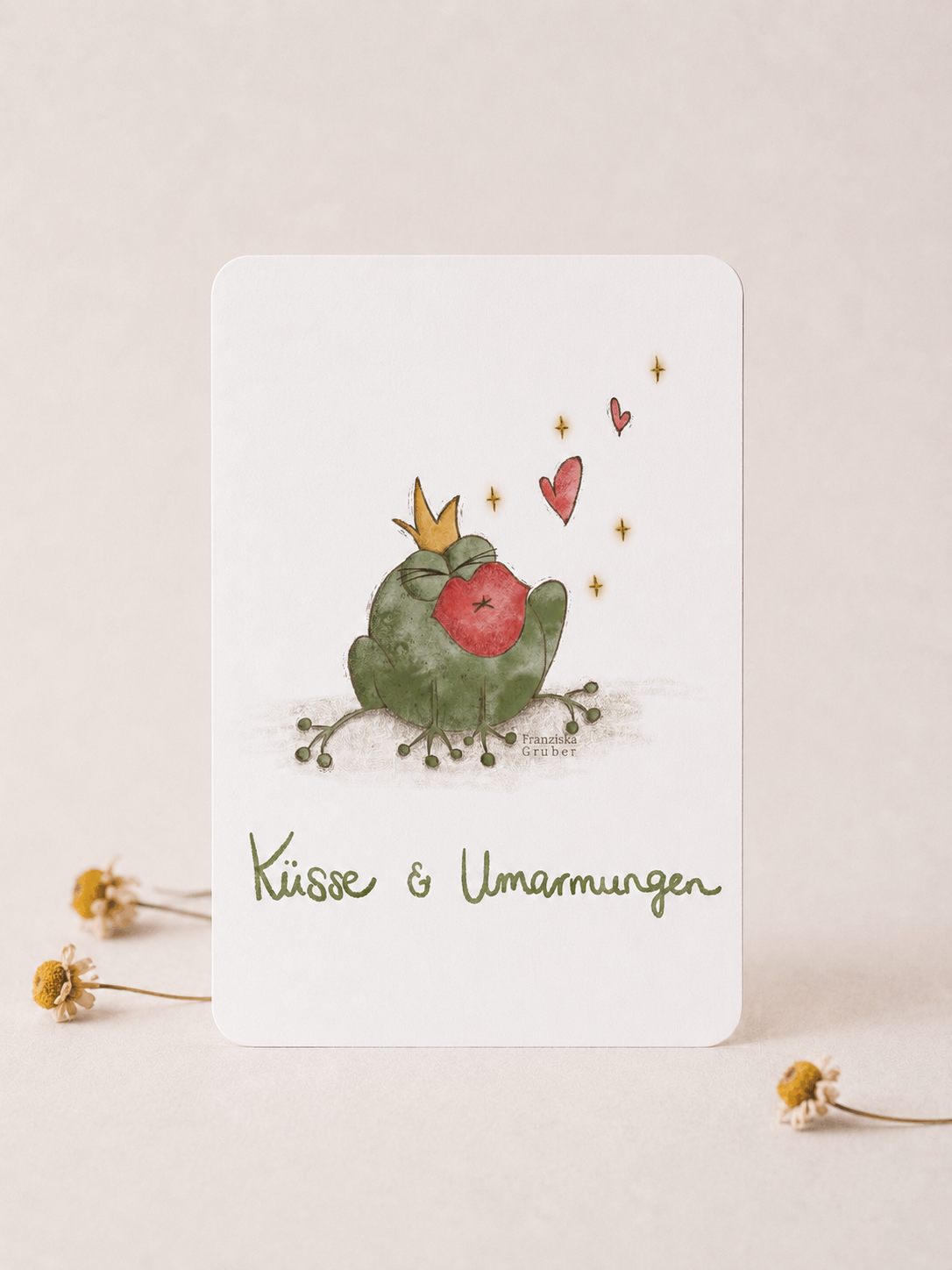 Postkarte | Küsse & Umarmungen | Liebeskarte