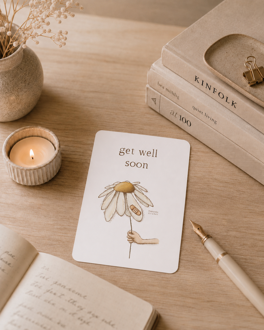 Postkarte | Get Well Soon | Gute Besserung