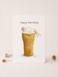 Postkarte | Happy Beerthday | Geburtstagskarte