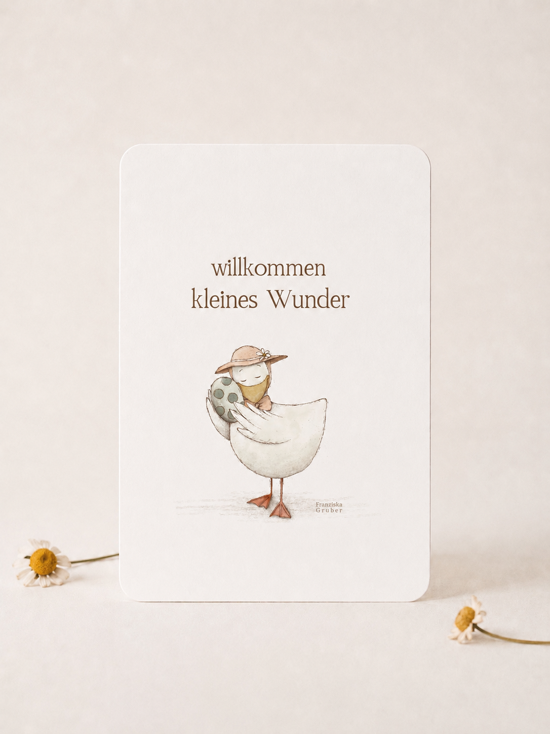 Postkarte | Willkommen kleines Wunder | Zur Geburt